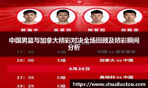 中国男篮与加拿大精彩对决全场回顾及精彩瞬间分析